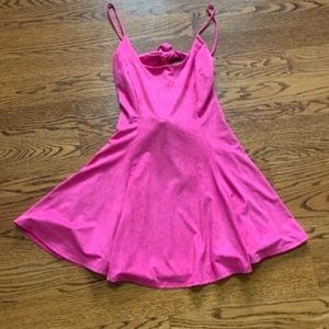 Pink skater dress
